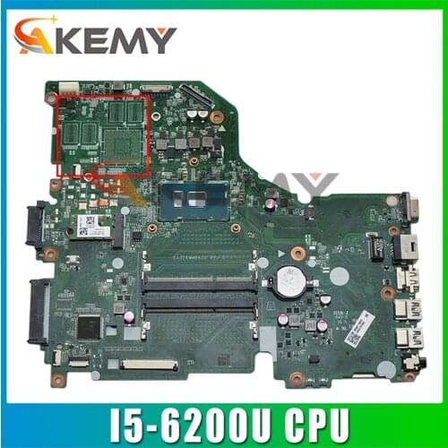 E5-574 motherboard For ACER portable E5-574 E5-574G zrw da0zrwmb6g0 rev: g cpu: I5-6200U ddr3 nbg37110026 100% ok Mainboard