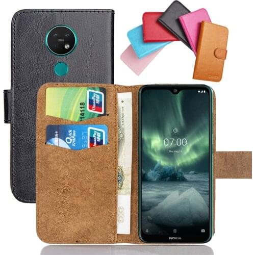 For Nokia 4.2 5 5.1 5.3 6.1 6.2 7 7.1 7.2 8.1 Plus Case Flip Soft Leather Crazy Horse Phone Cover Cases Credit Card Wallet