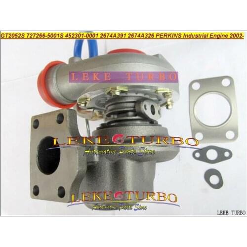 GT2052S 727266 452301 727266-5001S 727266-0001 452301-0001 2674A391 2674A326 Turbo For Perkin 02- For JCB 3CX Industrial Engine