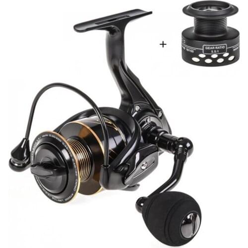 Aluminum Alloy Spinning Reel 6.5KG / 14LB Max Drag Power 2000 Series Fishing Wheel for Bass Pike Fishing
