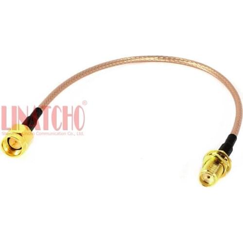 15CM coaxial RG316 low loss pigtail SMA male to SMA female jumper cable