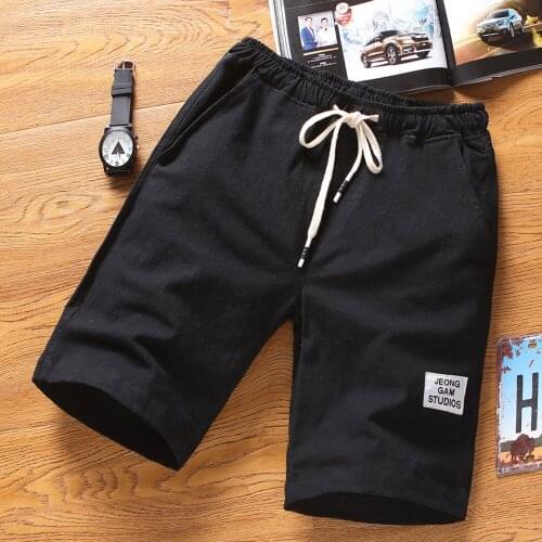 Summer Fitness Running Shorts Men Beach Drawstring Trunk Beach Sports Breathable Fashion Shorts Bottoms
