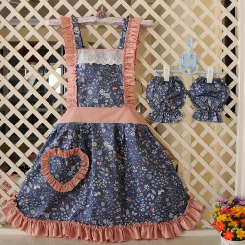 Korean Fashion Apron For Women Floral Cute Kitchen Accessories Princess Bakery Restaurant Supplies Home Cooking