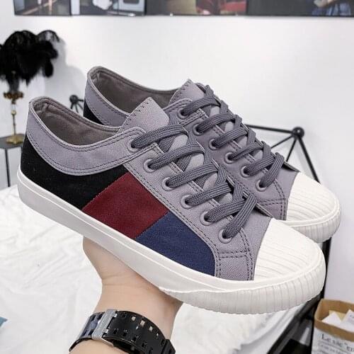 New Cheapest Casual Shoes Men Autumn Spring Casual Shoes Mens Canvas Shoes For Men Lace-Up Flat Loafers Shoes 695