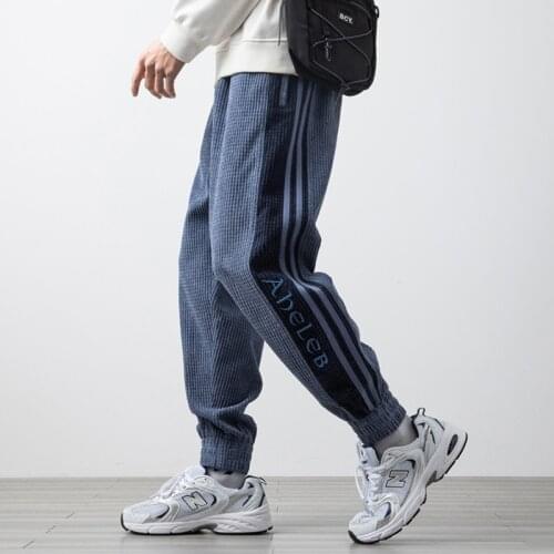 2021 New Spring Autumn Casual Corduroy Sweatpants Men Streetwear Hip Hop Jogger Baggy Pants