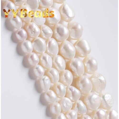 Real Pearl Natural Freshwater 5A Quality 100% White Jewelry Mother Of Pearl Beads For Jewelry Making DIY Charms Bracelets Gift