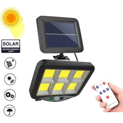Seperable Solar Night Light 120 LED solar Lamp Garden Lantern Body Induction PIR Motion Sensor Home Street Road Yard Path lighti