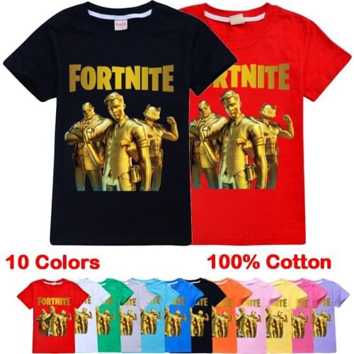New Fortnite Game Kids Boys T-shirt Girls T Shirt Summer 100% Cotton Kid Tees Tops Cartoon Clothes Funny Girls Children Tshirts