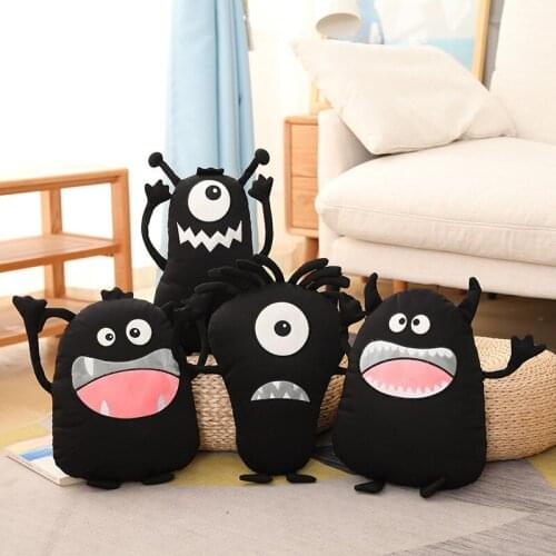 35CM New Ugly Cute Dark Little Monster Dolls Toys Gift Stuffed Soft Doll Cushion Sofa Pillow Gifts Xmas Gift Party Decor