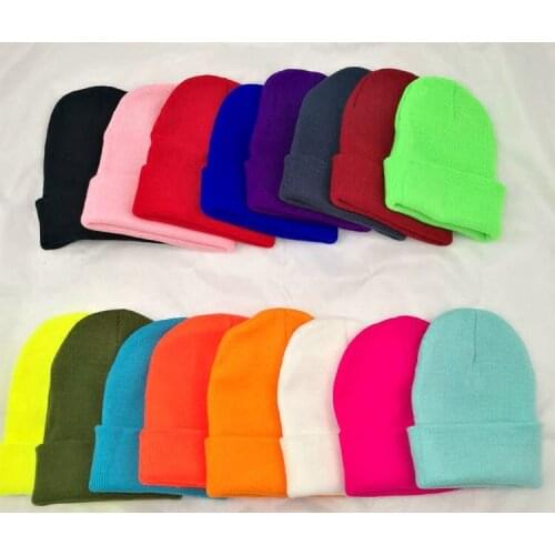 New Winter Hats for Woman Beanies Knitted Solid Cute Hat Girls Autumn Female Beanie Caps Warmer Bonnet Ladies Casual Cap
