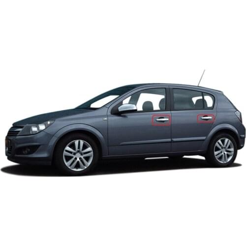 Opel Astra H For Chrome Door Handle 4 Door 2004 Above