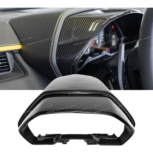 For Lamborghini Aventador LP700-4 2011-2015 OEM Dry Carbon Fiber Front Instrument Panel Frame Cover Trim Interior Trim