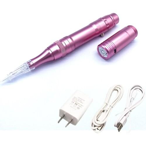 Rose Gold Professional Wireless Permanent Makeup Machine Pen Beauty Eyebrow Tattoo Machine