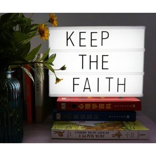 A4 Size Christmas decoration LED Rechargeable Lithium Battery cinema light box