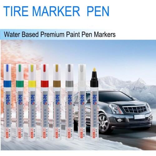 Car Paint Pen LT1101 White Tyre Paint Marker Pens Waterproof Permanent Pen Fit For Car Motorcycle Tyre Tread Rubber Metal