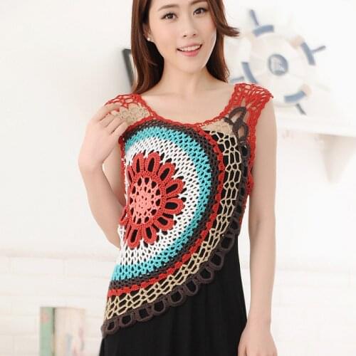 Sweaters tanks tops women knitted tanks woman summer hook hollow out vest tops