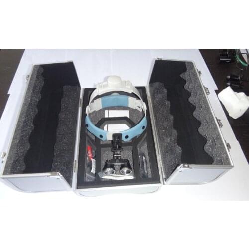 TAOS 2.5X headband equipment Surgical Medical dental Loupes dental glasses 2.5X 460mm with LED Head Light Lamp