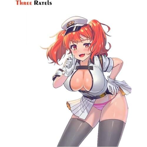 Three Ratels F474 Sexy Girl Anime Game Girl For Last Origin Personalized Creative Scratch Stickers Auto Laptop Skateboard Decal