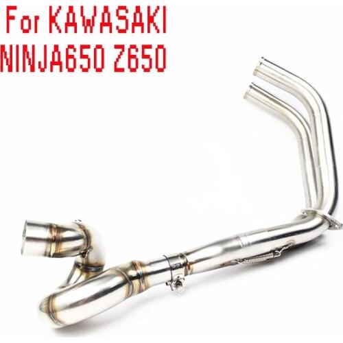 NINJA650 Z650 Motorcycle Stainless Steel Full Exhaust System Pipe Muffler Header 51mm Inlet Without Muffler For KAWASAKI Z 650