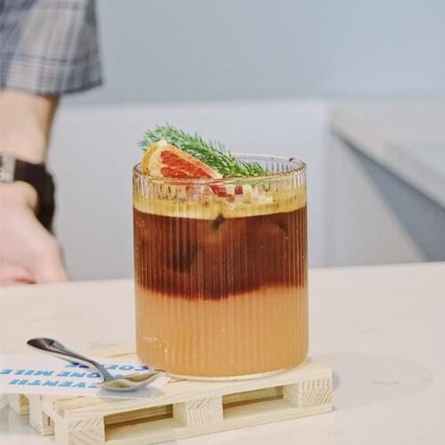 1PCS/3PCS Japanese Glass Transparent Juice Cup Ins Style Water Mugs Latte Cup Iced Coffee Cups Beer Wine Glasses Mug Wholesale