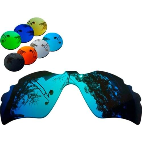 100% Precisely Cut Polarized Replacement Lenses for Radar Path Vented Sunglasses Blue Mirrored Coating Color- Choices
