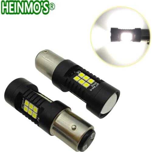 2pcs 1156 BA15S 1157 BAY15D P21W P21/5W Turn Signal Light High Power 21SMD 3030 1200lm T20 LED Parking Lamp Car-Styling