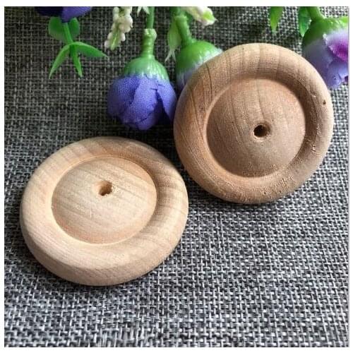 2pcs/pack 50mm birch wheel,birchwood bead,wood accessory without varinish educational wheel for early teaching
