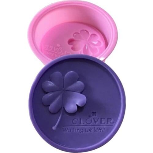 3D Four Leaf Flower Silicone Soap Mold Handmade Cake Molds Natural Soap Making Crafts DIY Baking Cakes Forming Tool