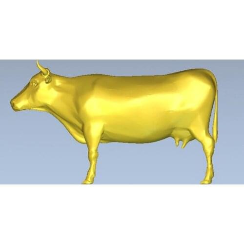 3d model relief for cnc in STL file cow