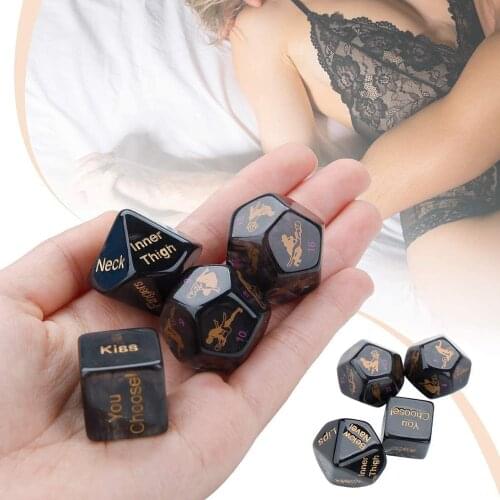 Couple Fun Dice Adult Dice 4pcs Sex Dice Game Toy Set Adult Couple Bachelor Party Gift Sex Game DQ-Drop