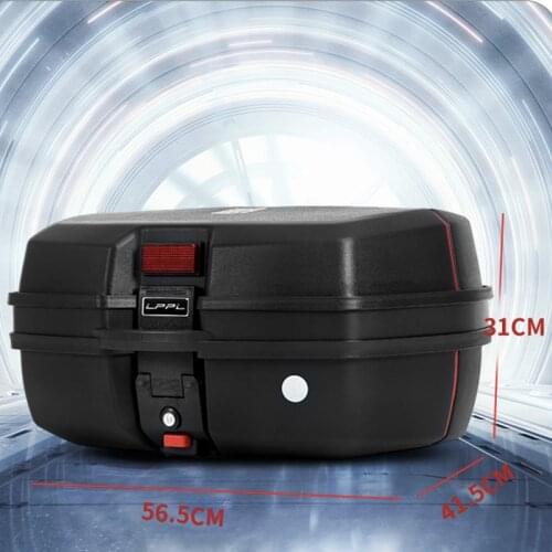 45L Motorcycle Tour Tail Box Motorcycle Luggage Box Top Case with 2 Keys Multifunctional Scooter Luggage for Luggage Storage