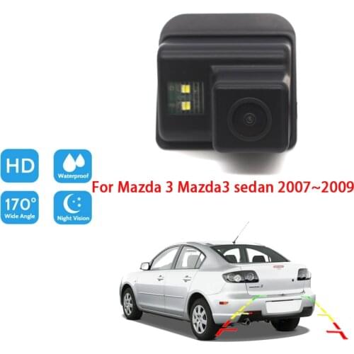 Vehicle Rear View Camera For Mazda 3 Mazda3 sedan 2007 2008 2009 CCD Full HD Night Vision Car Reverse Camera high quality RCA