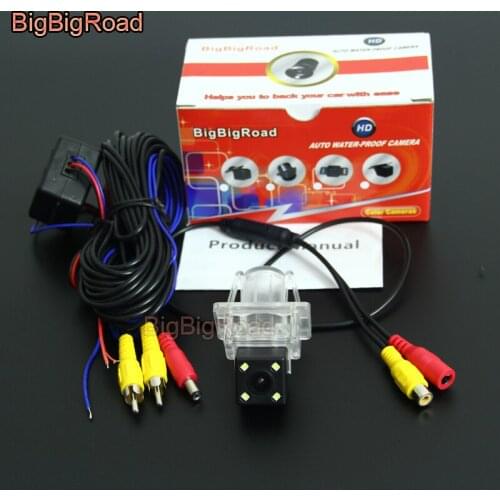 BigBigRoad Car Rear View Camera For Mercedes Benz A series W176 C seires W204 E series W212 W213 W207 C207 SLK SLC Class R172