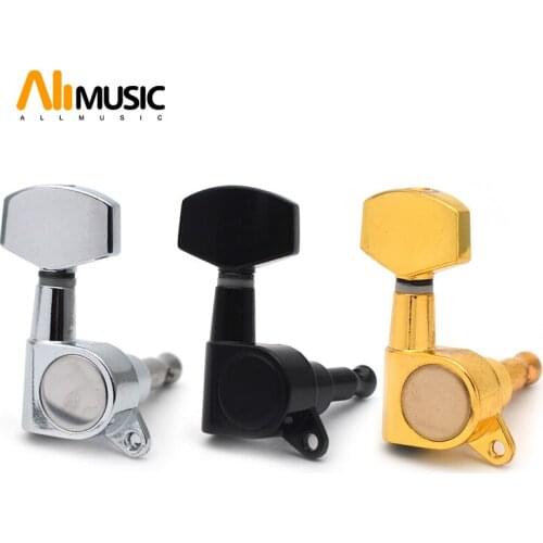 Big Square Sealed Guitar Tuning Pegs keys Tuners Machine Heads for Electric Guitar Black/Gold/Chrome