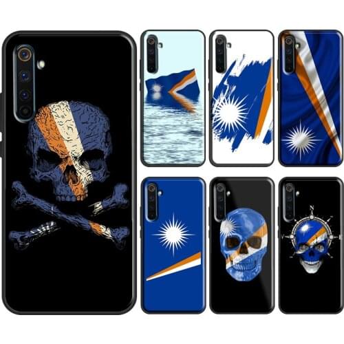 Marshall Island National Flag For OnePlus 9 7 8 Pro 8T Nord Case For OPPO Realme C3 C11 C15 GT X2 X7 X50 6 7 Pro Cover