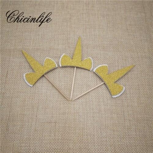 Chicinlife boy/girl Unicorn Horse First happy Birthday One Cake Cupcake Toppers Party baby shower wedding Decorations Supplies