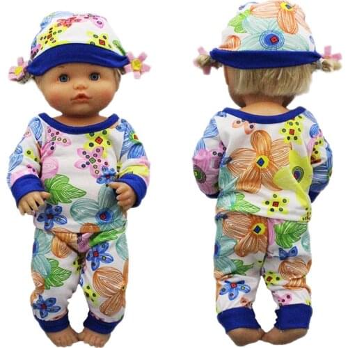 Flower Suit+Hat Fit 42cm Nenuco Doll Nenuco y su Hermanita Doll Accessories