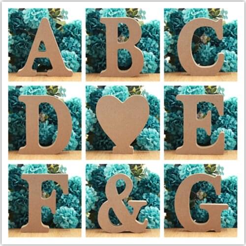 1pc 10cm Wooden Letters Alphabet Name Design Art Crafts Standing DIY Word Letter Birthday Party Wedding Home Decor 3.94 Inches