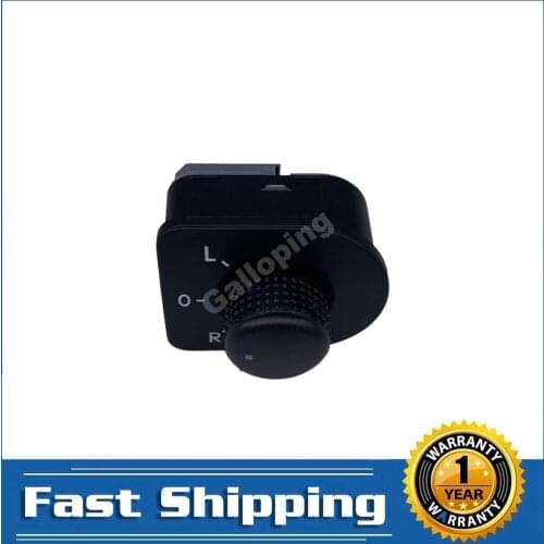 For VW Passat B5 B5.5 Beetle Golf Mk4 Bora Electric Adjust Master Switch Rear View Mirror Control Knob 6 PINs 1J1959565D