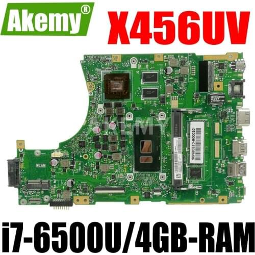 JIANSU A456U for ASUS X456UJ X456UVK X456UB F456U X456UV laptop motherboard X456UQK mainboard test OK i7-6500u DDR4-4GB-RAM