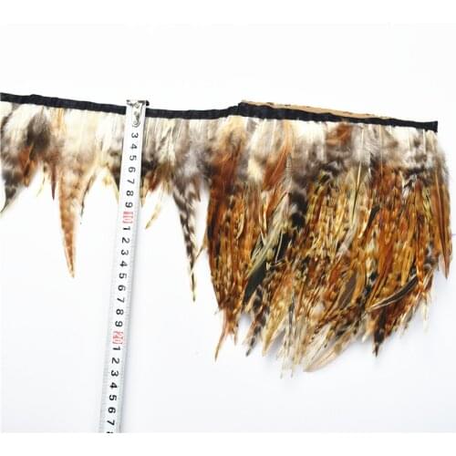 Pheasant Feathers Trim Rooster Turkey Feathers Feather Trim Lace Feathers for Crafts Plume Decoration Feather Decor DIY Carnaval