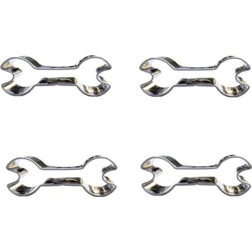 Small Wrench shape 4 piece biscuit cutting molds, baking tools, cake decorating soft candy tools