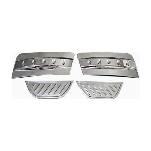 Chromed ABS Plastic 4PCS Front Fog Light Lamp Cover Trim For Land Rover Evoque 2011-2015