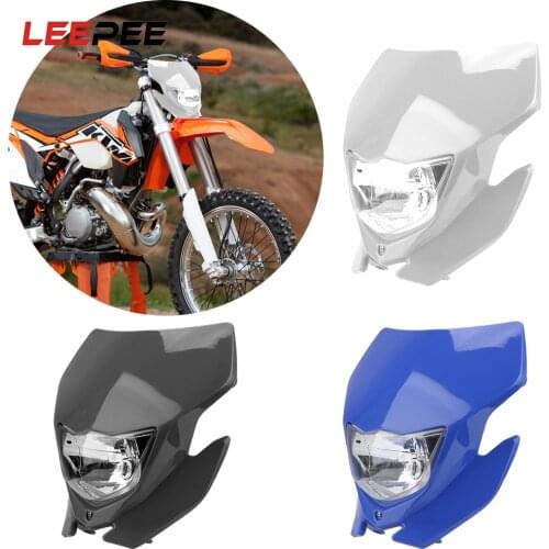 LEEPEE H4 Motorcycle Headlight Dirt Bike Motocross Headlamp Universal For 2017 18 Headligt EXC XCF SX F SMR Enduro