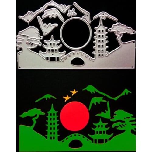 SCD900 Moon Festival Metal Cutting Dies For Scrapbooking Stencils DIY Album Cards Decoration Embossing Folder Die Cuts Tool New