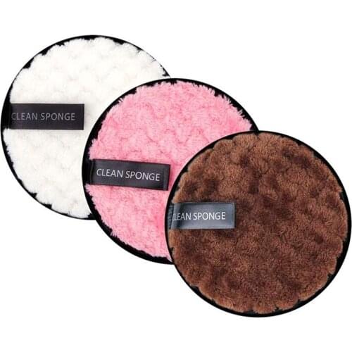 Reusable Makeup Remover Pads Cotton Wipes Microfiber Cloth Pads Make Up Removal Sponge Cotton Cleaning Pads Tool Face Cleaning