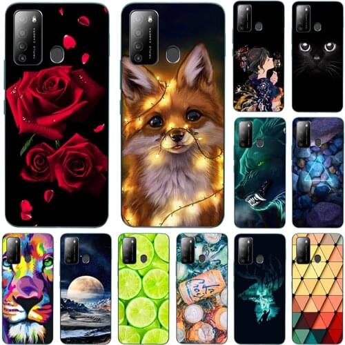 Cartoon Flower Animal Fruit Painting Soft TPU Phone Case for Itel S15 S16 Vision 1 Pro Cover soft silicone