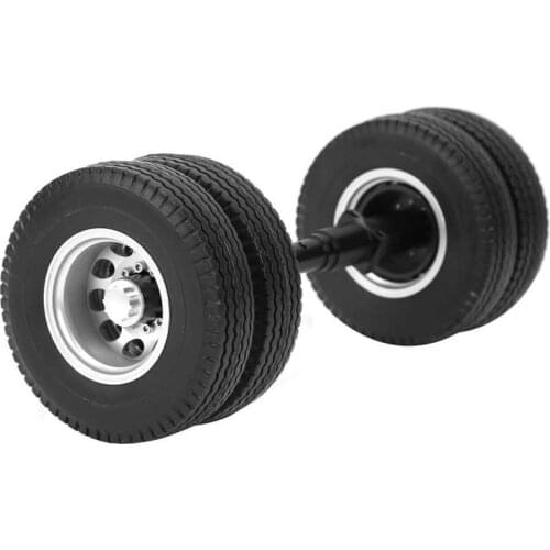 Non-Powered Rear Axle Tire 10 Hole Wheel Hub Fit for Tamiya 1/14 Tractor Trailer Remote Car DIY Spare Parts
