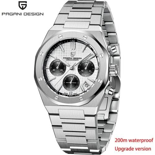 Pagani Design 40mm Quartz Watch Men 200m Automatic Waterproof Watch Sapphire Glass Fashion Sports Chronograph Relogio Masculino