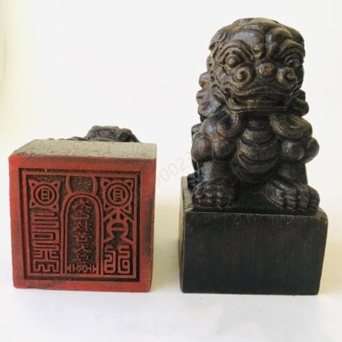 Taoist tools, Taoist supplies, Taoist seal, lion seal, Taiyi save bitter heaven seal, ebony